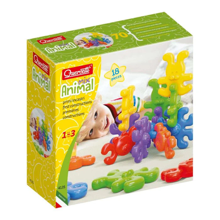 Quercetti Geokid Animal Links - 18pce