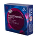 Box of photochromic putty with blue and purple color change effect