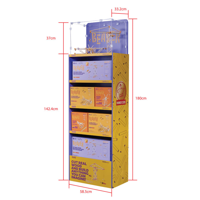 Beaver Stand Display Wood S