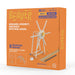 Beaver smart structures kit packaging with wooden model and tools on an orange background