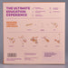 The back of a product box for an educational toy set, featuring a pale pink background with purple and orange text, diagrams, and photos of small metal construction toys including a helicopter, kraxak, bicycle, plane, and scooter.