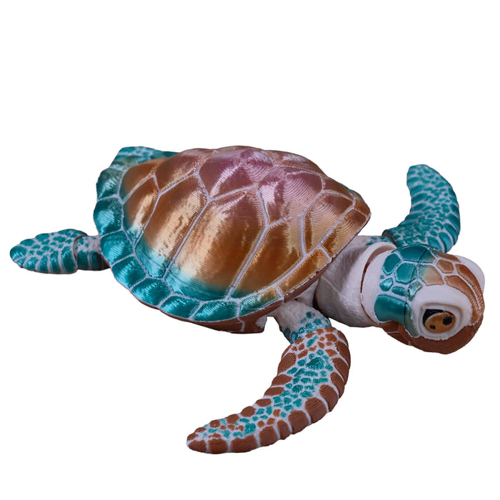 Heebie Jeebies 3D Sea turtle  on a white background