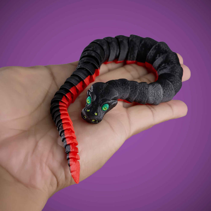 Fidgimals - Museum Fidgi Red-Bellied Black Snake