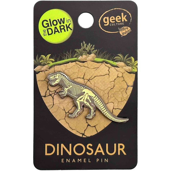 Enamel Pin | Dinosaur Skeleton Glow | Tyrannosaurus