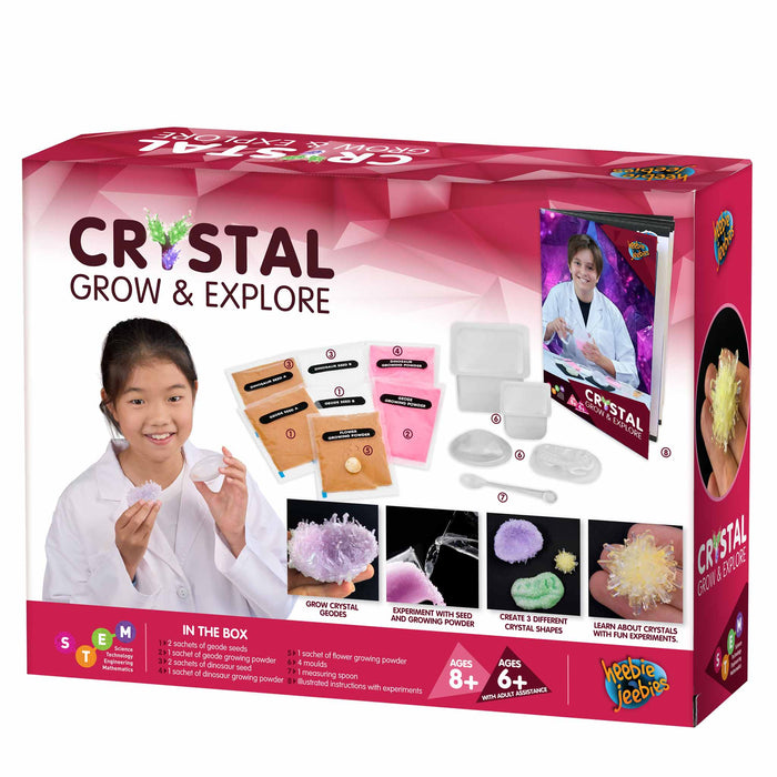 Crystal Grow and Explore back of box