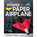 Book cover of 'The PowerUp Paper Airplane Book' with red paper airplane and text on a dark background