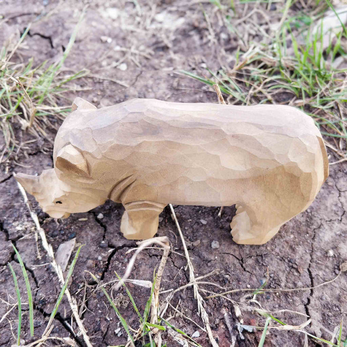 Wudimals Rhino Handmade Wooden Toy