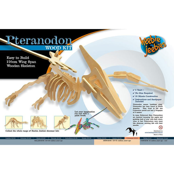 Heebie Jeebies | Dinosaur Wood Kit Large Pteranodon