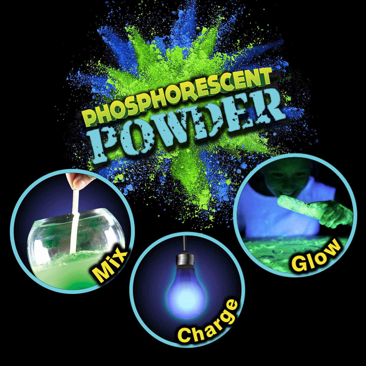 Phosphorescent Powder Test Tube | Phosphorescent Powder — Heebie Jeebies Aus