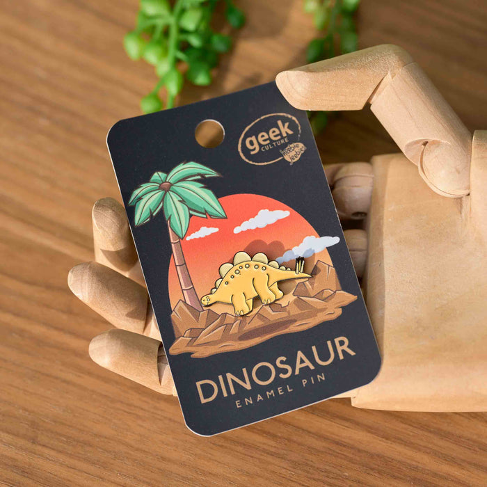 Enamel Pin | Dinosaur Enamel Pin | Stegosaurus