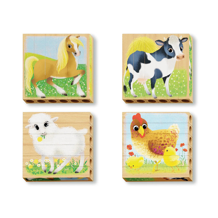 Four Puzzle Farm Animals